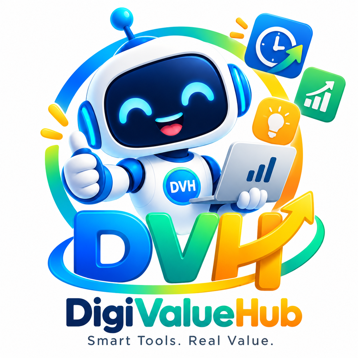 Digi Value Hub mascot and brand